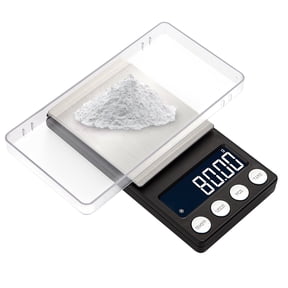 Digital Kitchen Scale with LCD Display, 500g/0.1g High Precision Mini Pocket Scale with Tare/Count Function, 7 Units, for Lab Baking Cooking Jewelry Powder Herbs