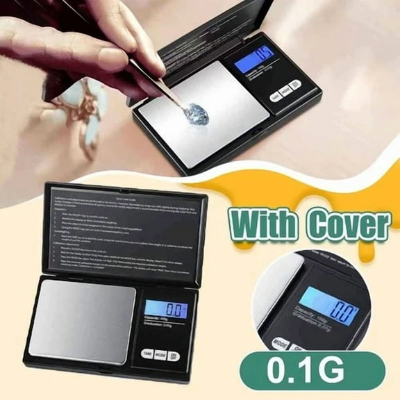 Digital Kitchen Scale Mini Pocket 3000G X 0.1G With Lcd Display Stainless Scale