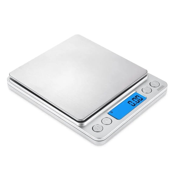 Digital Kitchen Scale Mini Pocket Stainless Steel Food Baking Scale 500g/0.01g LCD Display Electronic Kitchen Scales