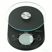 Food Scale, Digital Kitchen Scale, 5kg/11lb Capacity, Precision Scale with Grams and Ounces, Black