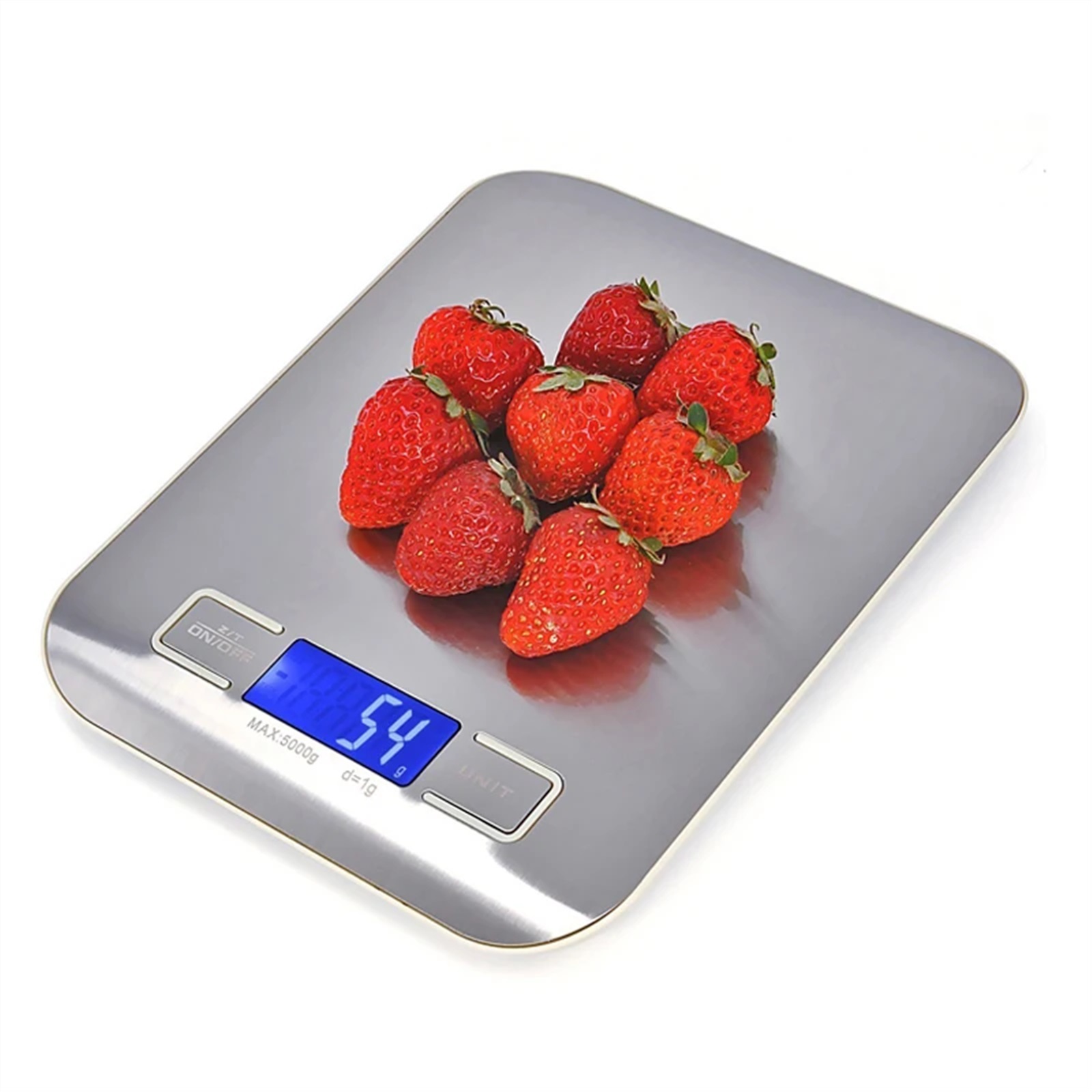 Digital Kitchen Scale, Portable Electronic Digital Scale Stainless Steel Food Weighing Kitchen Coffee Baking Scale