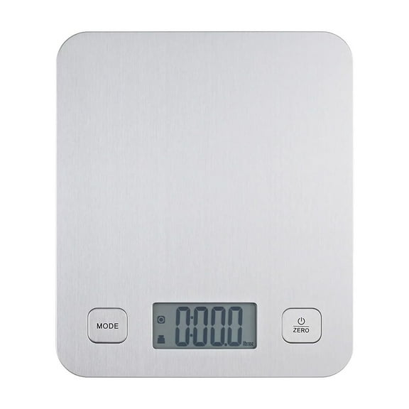 Digital Kitchen Scale Stainless Steel Battery Powered with LCD Display