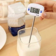 Digital Kitchen Thermometer Instant Read Food Thermometer with Stainless Steel Probe for Meat Candy Baking Grilling BBQ