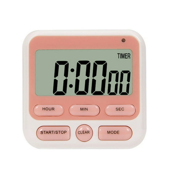 Digital Kitchen Timer 24 Hour Clock With Silent And Loud Alarm, Manual Switching Count UP/Down And Memory Function For Cooking, Studying And Meeting