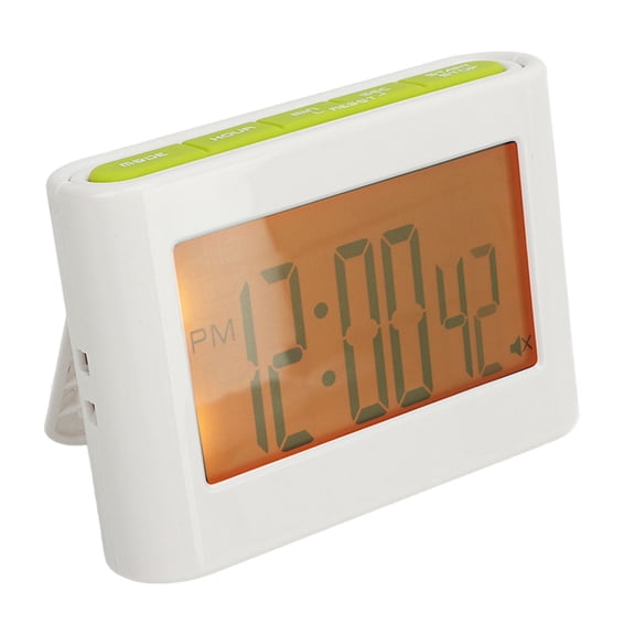 Digital Kitchen Timer Backlight Vibration Sound Flash Alert Electronic Desk Timer Green 3.54 In / 9 cm