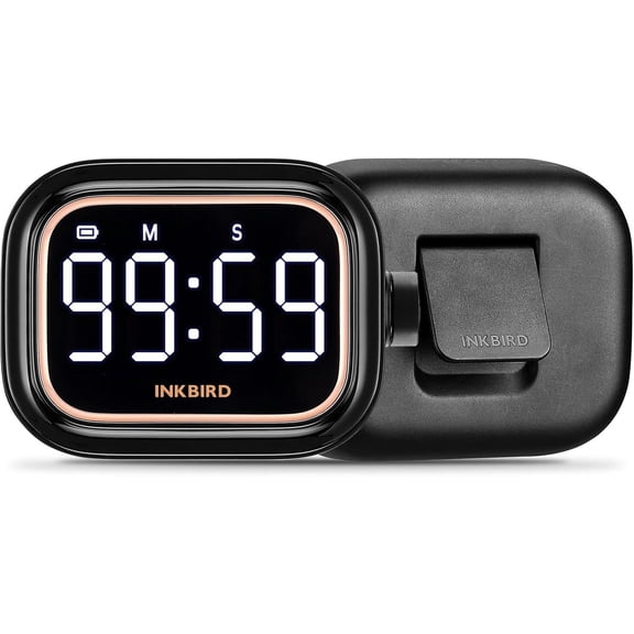 Digital Kitchen Timer for Cooking, Rechargeable 4-Levels Alarm Productivity Timer IDT-02 for Kids, Adults, Teachers, Large LED Smart Countdown Countup Magnetic Timer for Classroom Office
