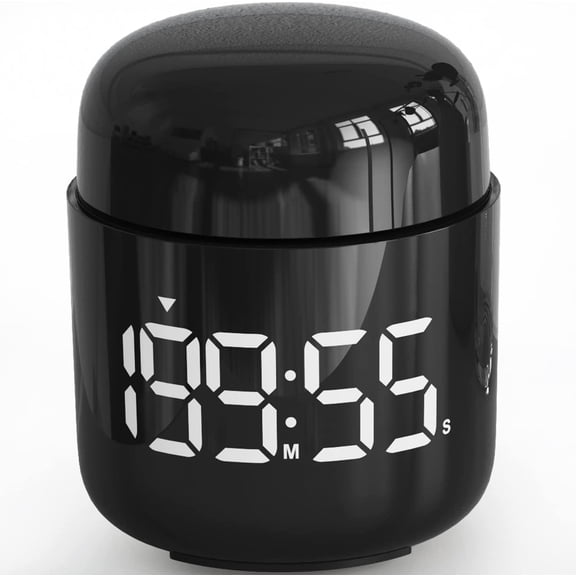 Digital Kitchen Timer,Countdown Countup Timer with Large LED Display Volume Adjustment,Timer for Cooking, Classroom Time Kids and Teachers. (Black)