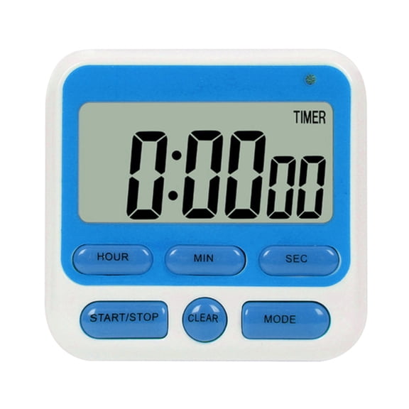 Digital Kitchen Timer with Large LCD Display, Count Up/Down Alarm Clock with Adjustable Volume & Power Switch, for Cooking, Baking, Study & Activities – Battery Powered (AAA Required, Not Included)
