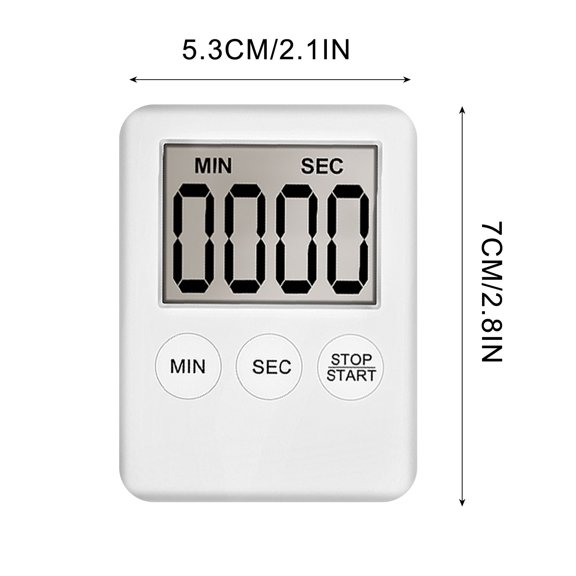 Digital Kitchen Timer Large Lcd Display Kitchen Timer Magnetic Digital Countdown Alarm Clock with Loud Sound for Cooking Baking Workouts Office 99-Minute Memory Magnetic Timer