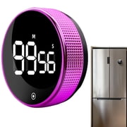 Digital Kitchen Timer with Magnetic - Visual Timer with Large LED Display, Pomodoro Classroom Timers with 3-Preset Times, Volume Adjustable, Countdown & Count Up Timers for CookingPurple
