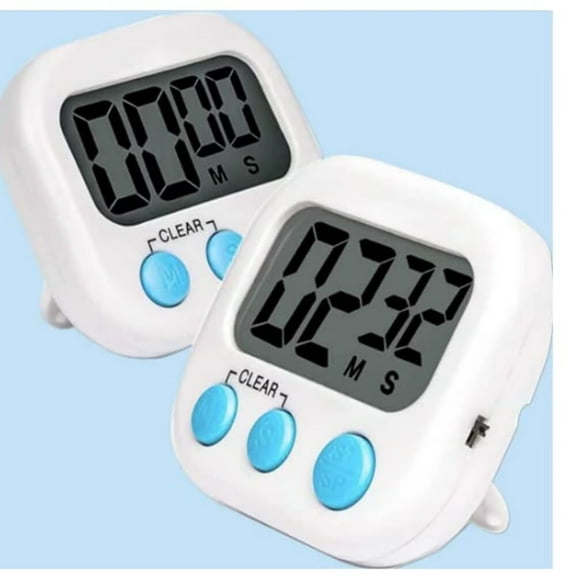 Digital Kitchen Timer Magnetic White Cooking Timers Countdown Clock Strong Magnet Classroom Timer for Teachers Students Games Meetings Sports Timers Homeschool Supplies Study Tool