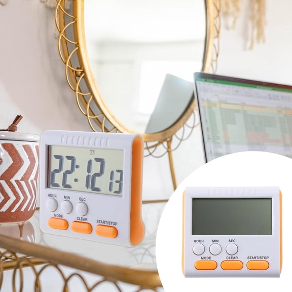 Digital Kitchen Timer With Strong Magnet Large LCD Display 24 Hour Clock & Alarm Count Up & Count Down For Kids Teachers88529