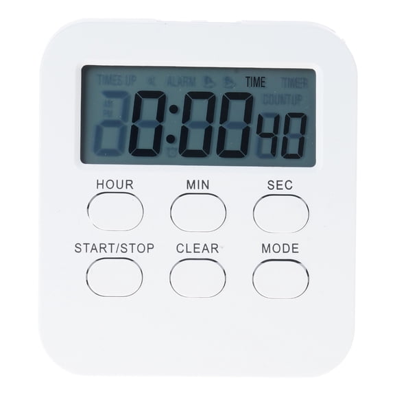 Digital Kitchen Timer with Bright LED Display Battery Operated Stopwatch Clock Effective Time Management Accessories