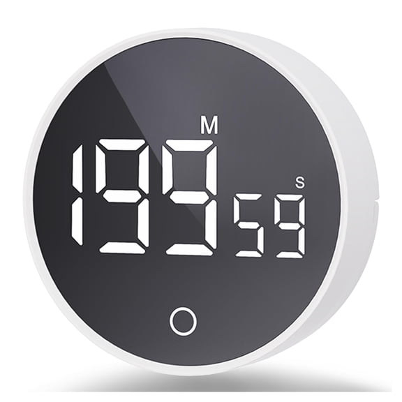 Digital Kitchen Timers, Visual timers Magnetic Countdown Countup Smart Timer Large LED 200 Minutes Display Volume Adjustable for Cooking Fitness Studying, Easy for Kids and Seniors