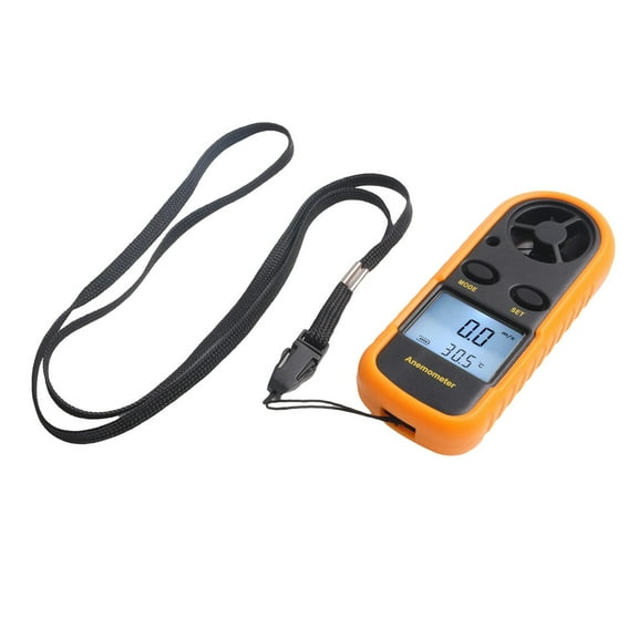 Digital LCD Anemometer for Airflow Temperature, Meter with Backlight, Max/Avg/Current Modes, Wind Chill Index, Outdoor Sailing Surfing Tool