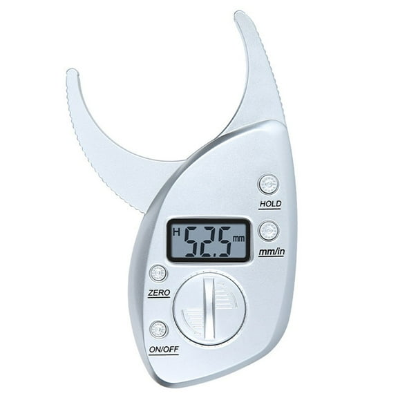 Digital LCD Body Fat Measuring Caliper, Accurate and Portable Skin Fold Test