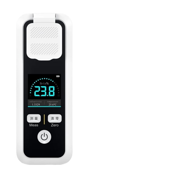 Digital LCD Brix Refractometer with ATC High Resolution 0-32% Sugar Content Meter for Fruits Juice Wine Drinks Coffee