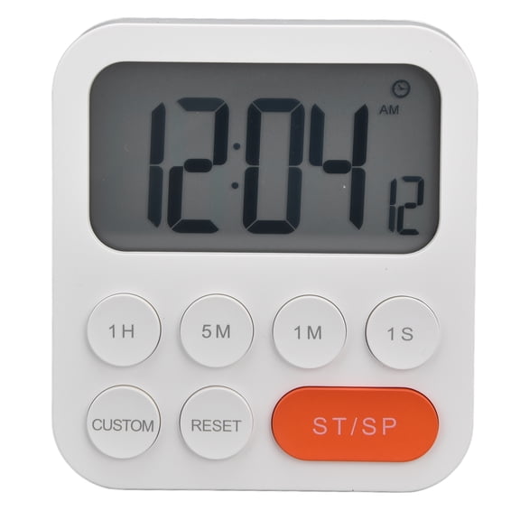 Digital LCD Countdown Timer with Magnet, Stand & Lanyard, 3-Volume Settings, 99H 59M Range, ABS Body for Kitchen, Study, Office