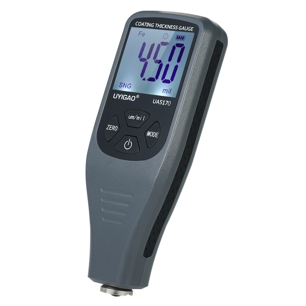 Digital LCD Display Handheld Paint Coating Thickness Gauge Tester With ...