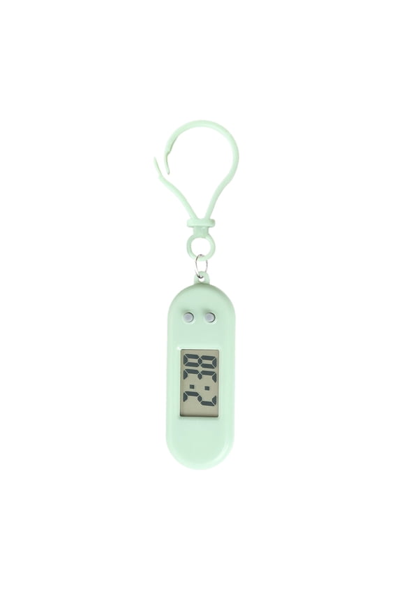 Digital LCD Display Keychain Thermometer Portable Temperature Meter with Hook for Indoor Outdoor Use