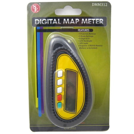 Digital LCD Display Map Measuring Distance Rangefinder Meter Scale Length Tool