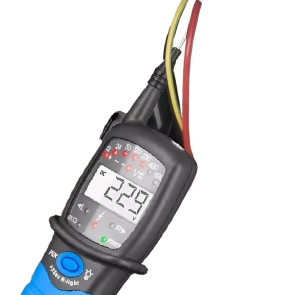 Digital LCD Display Voltage Tester Non-contact Auto-Range,Phase Rotation,Test Detector Continuity ,High&Low Sensitivity