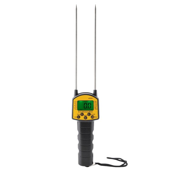 Digital LCD Grain Moisture Meter Tester for Wheat Corn Rice Peanut Soybean and Cocoa Beans (16.7 in / 42.5 cm)