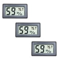 thumbnail image 1 of Digital LCD Indoor Temperature Humidity Meter Thermometer Fahrenheit Hygrometer,3Pcs, 1 of 5