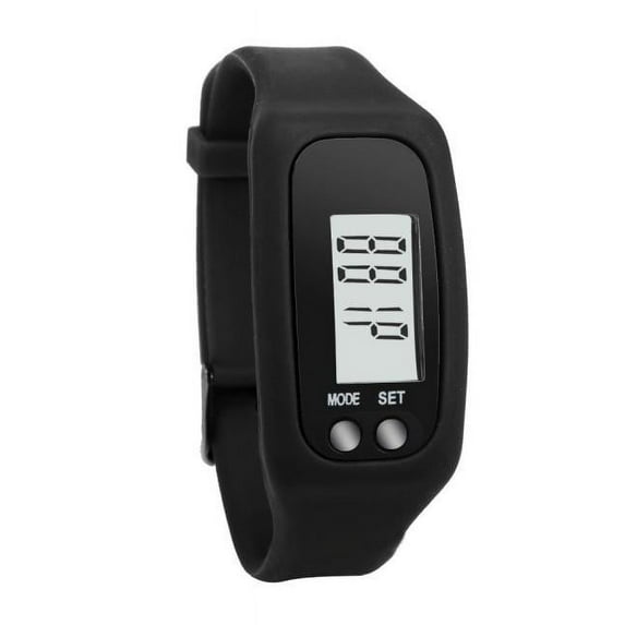Digital LCD Pedometer Run Step Walking Distance Calorie Counter Watch Bracelet