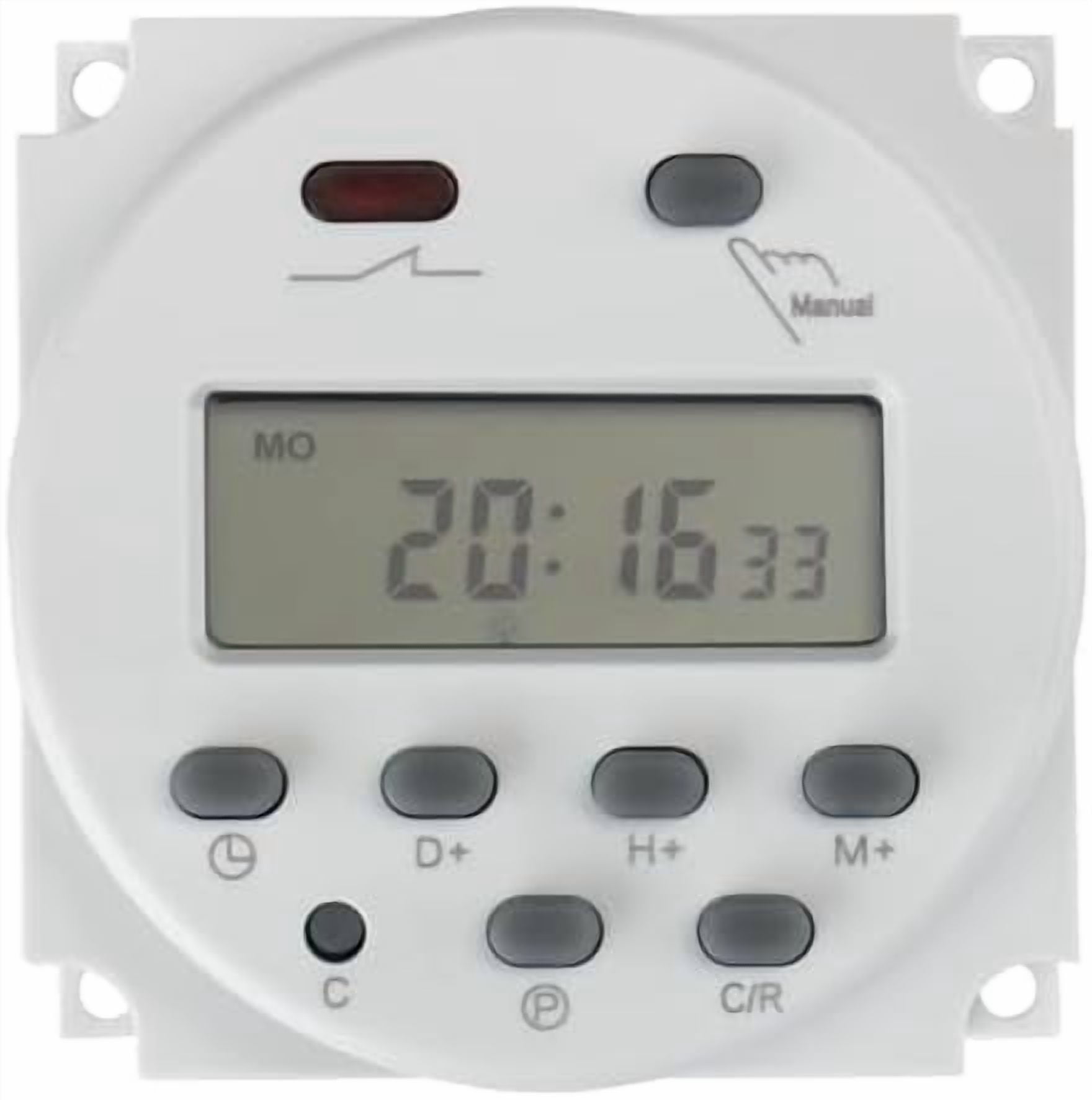 Digital LCD Programmable Timer CN101C Input 12V Output 12V DC/AC 16A ...