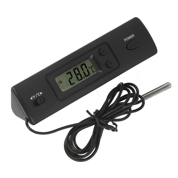 Digital LCD Thermometer Temperature Monitor Celsius & Fahrenheit with External Probe for Fridge Freezer Refrigerator Aquarium