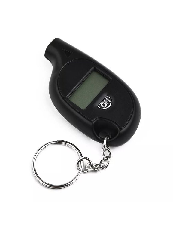 Digital LCD Tire Pressure Gauge Keychain Style 2-150 PSI Air Tester Meter with 4 Units PSI/KPA/Bar/cm for Car Truck Motorcycle