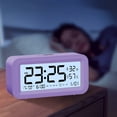 thumbnail image 1 of Digital LED Alarm Clock Stereo Display 14x7x4.5cm Snooze 12/24H Countdown Battery Modern Electronic Desk Clock for Home Bedroom Dorm Office, 1 of 5