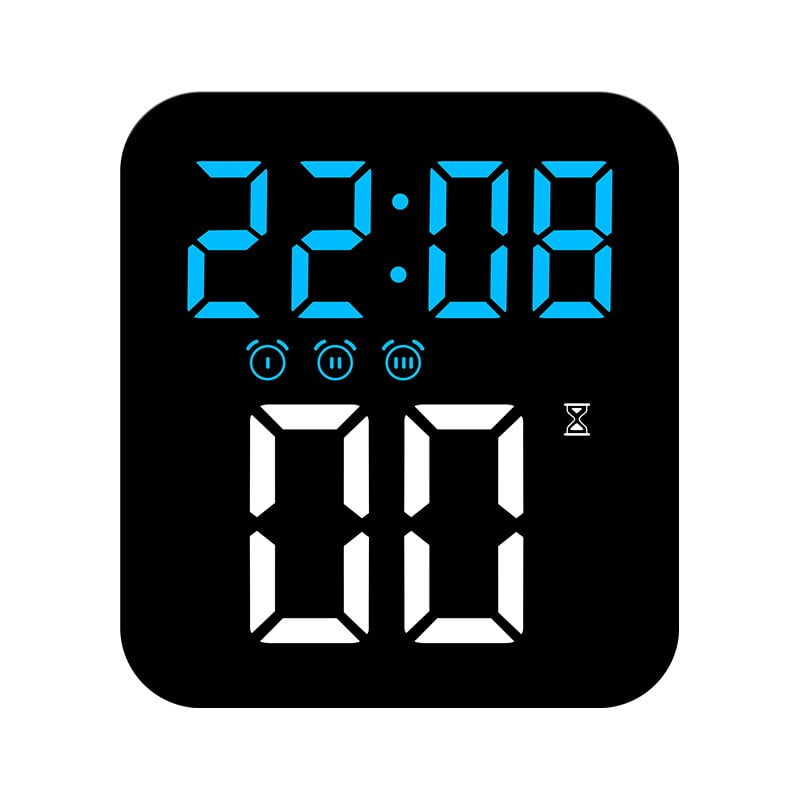 Digital LED Alarm Clock with 3 Alarms with 3 Levels of Brightness ...