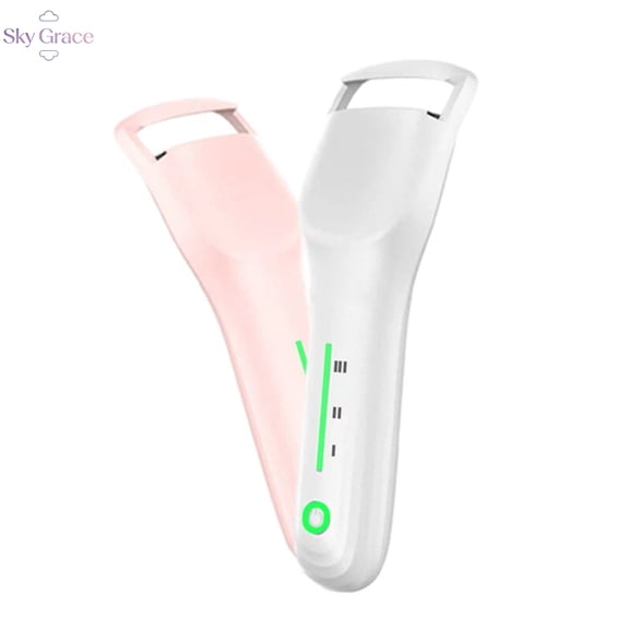 Digital LED Display Heated Eyelash Curler Comb, 4 Temperature Levels USB-C Rechargeable Anti-Scald Lash Curler with Protective Cap, Fast Heating Long Lasting Separated Lash Curling Makeup Tool for Wo