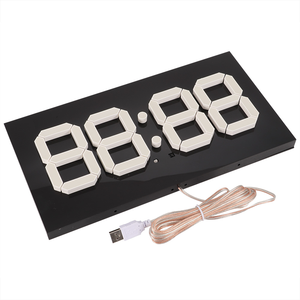 Digital LED Electronic Wall Hanging Alarm Clock Countdown Temperature