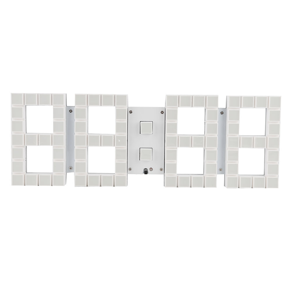 Digital LED Electronic Wall Hanging Alarm Clock Countdown Temperature