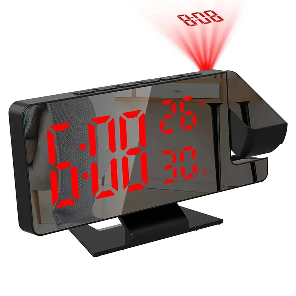 Digital LED Projection Alarm Clock Temperature Date Projector, Ceiling ...
