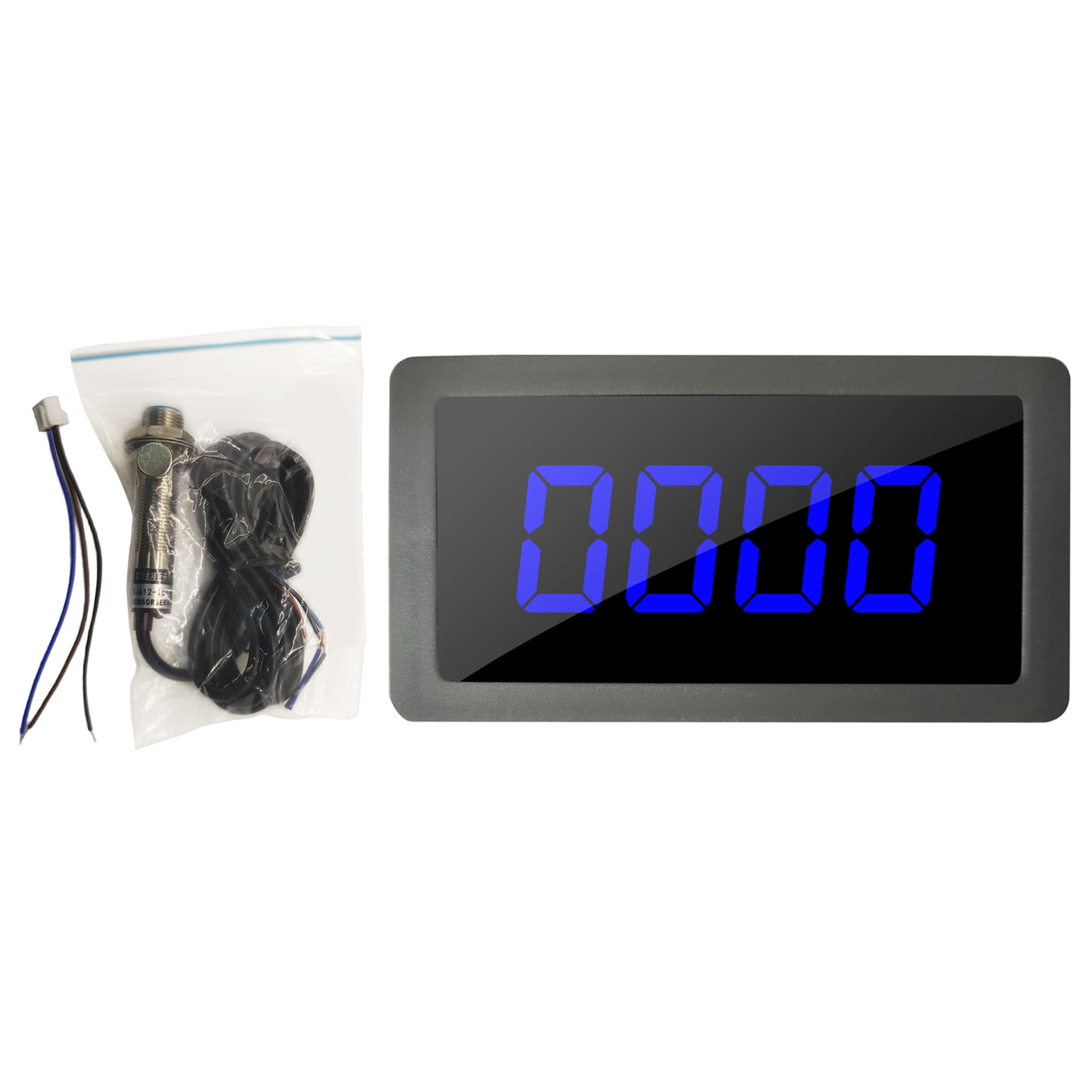 Digital LED Tachometer Speed Speed Meter with Sensoring & NPN Proximity ...