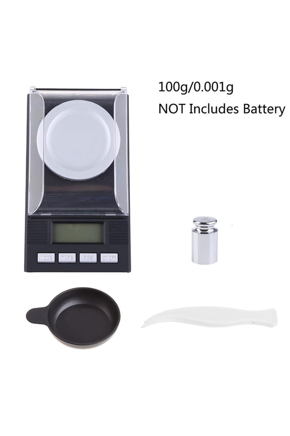 Digital Lab Scale 100g/0.001g LCD Backlit Digital Jewelry Scale Milligram Scale
