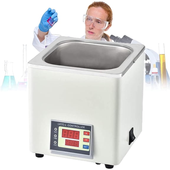 Digital Lab Water Bath,Thermostatic Water Bath with Selectable Openings, 304 Stainless Steel 0.1 Resolution Electric Constant Temperature Water Bath