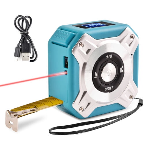 Digital Laser Distance Meter Measure Point Tape Rangefinder USB Rechargeable 40M