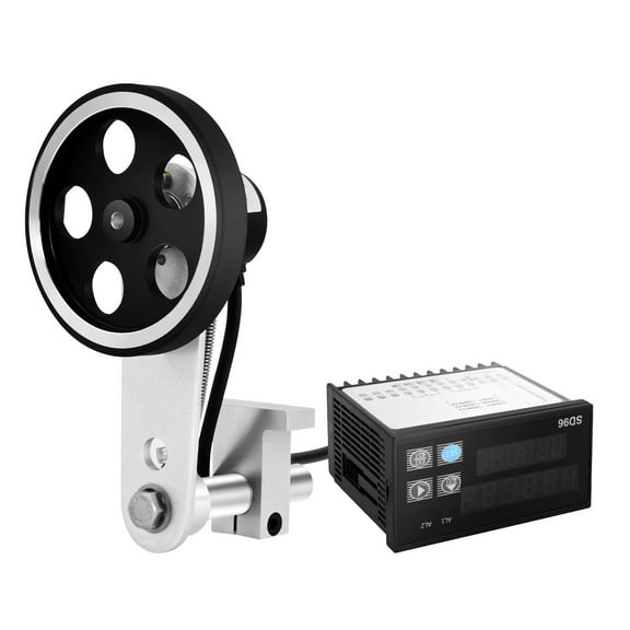 Digital Length Meter Counter Cable Wheel 110V Mechanical Length Counter Single Length Measure Tool with Control Function