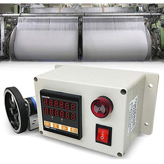 Digital Length Meter Counter Digital Rolling Wheel Rotary Encoder Distance Length Testing Device Tool 300ppr 0-999999$$Electrical