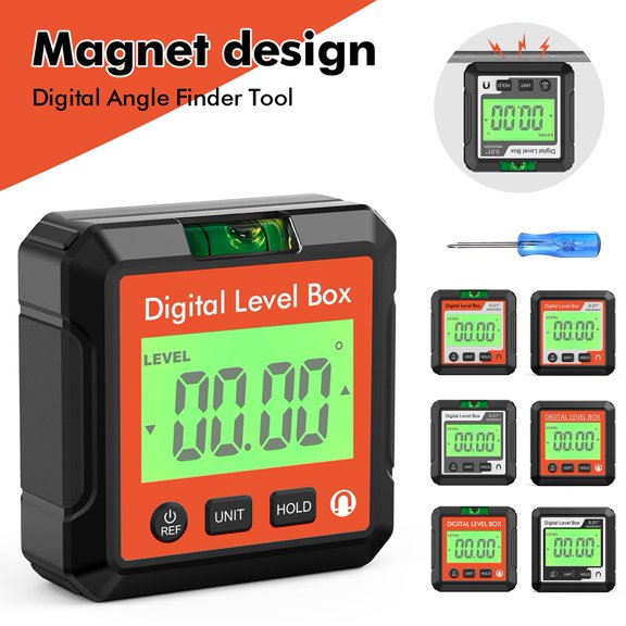 Digital Level Angle Gauge° Precision Digital Inclinometer Mini Magnetic Base Bevel Protractor Tilt Measuring Tools B Fangkenuo