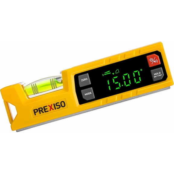Digital Level & Digital Protractor, 7 inch Angle Finder 0-90 & 0-180 Range, Electronic Bubble Inclinometer with Magnetic V-Groove & Audio Indicator for Woodwork, Saw & Home Drainage Leveling