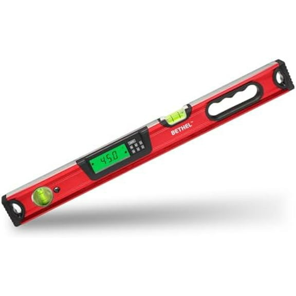 Digital Level with LCD Display,24Inch Magnetic Digital Torpedo Level, Vertical & Horizontal Spirit Bubble Measuring Tools for Woodworking Construction Craftsman