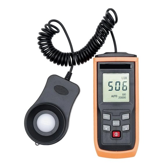 Digital Light Meter Handheld LCD Photography Luminometer Max Min 0-200000 LUX Photometer Illuminance Tester