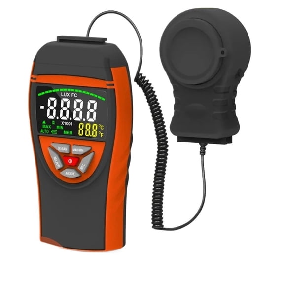 Digital Light Meter Lux Meter 400000 Lux 3999 Max Display Auto-Ranging Data Hold Relative Measurement High Accuracy Light Tester ,High Accuracy