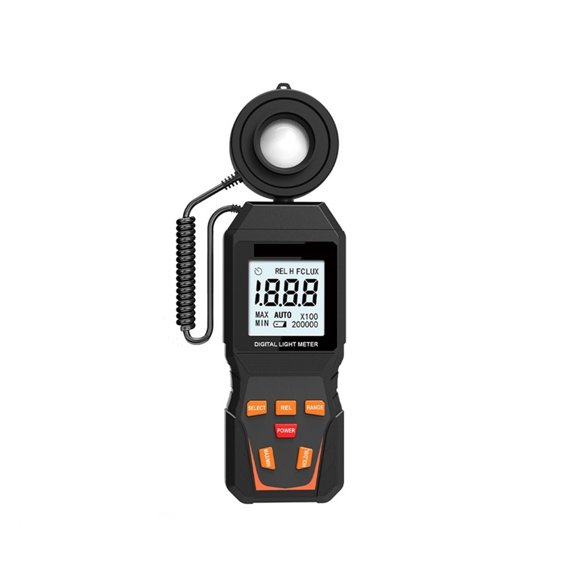 Digital Light Meter Max 200,000Lux Luxmeter Luminance Lux Fc Test Illuminometers Photometer Auto LCD Illuminometer
